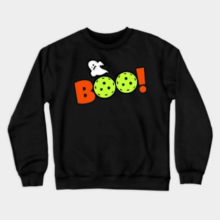 Boo! Halloween Pickleball Ghost Crewneck Sweatshirt